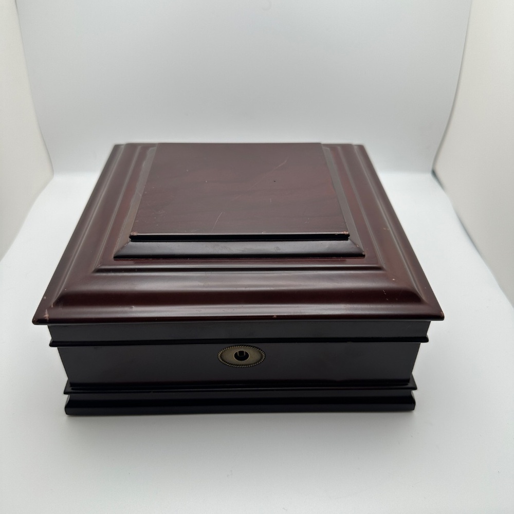 Vintage Bombay Company Mahogany Jewelry Box - Picture 10 of 15